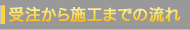 受注から施工までの流れ